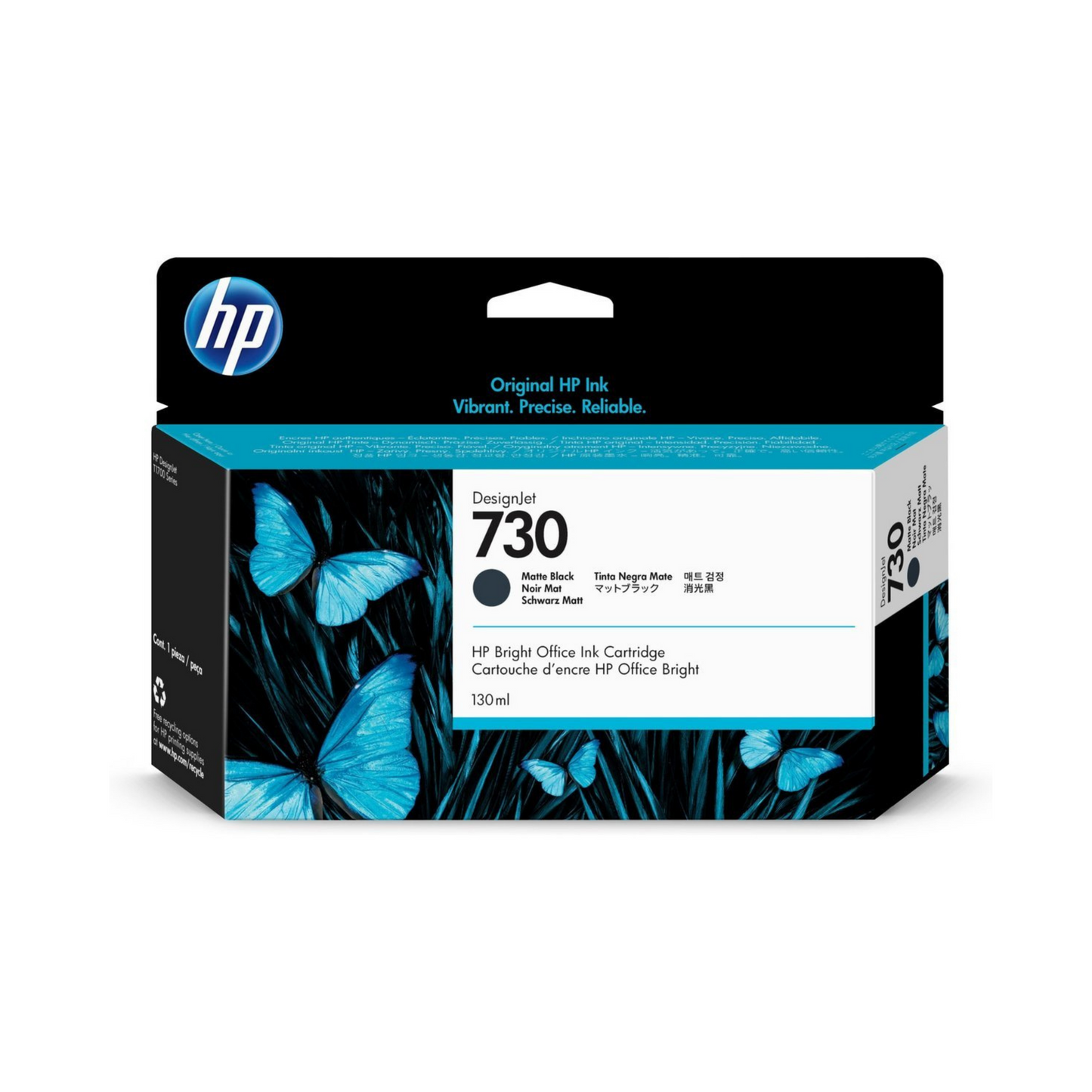 HP 730 CARTUCHO NEGRO MATE DESIGNJET 130ML P2V65A