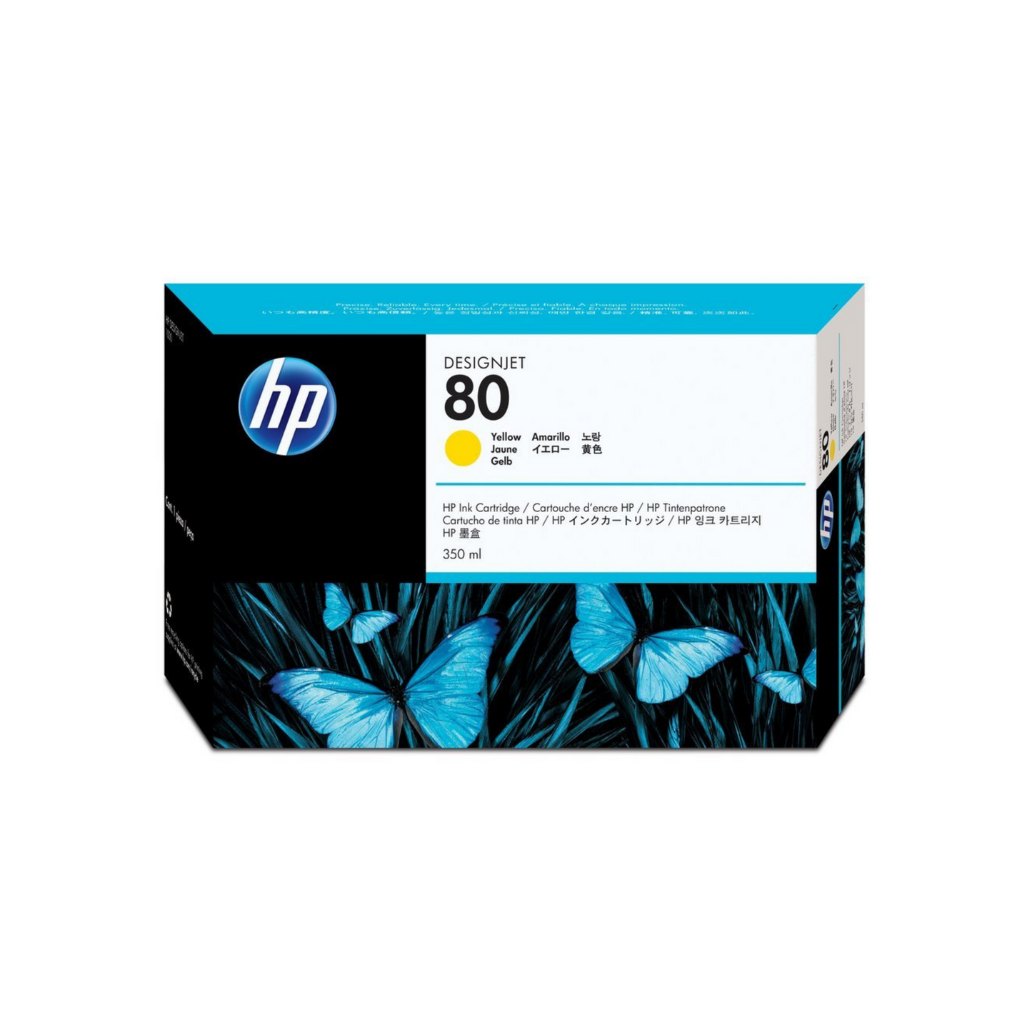 HP 80 CARTUCHO AMARILLO DESIGNJET 350ml C4848A