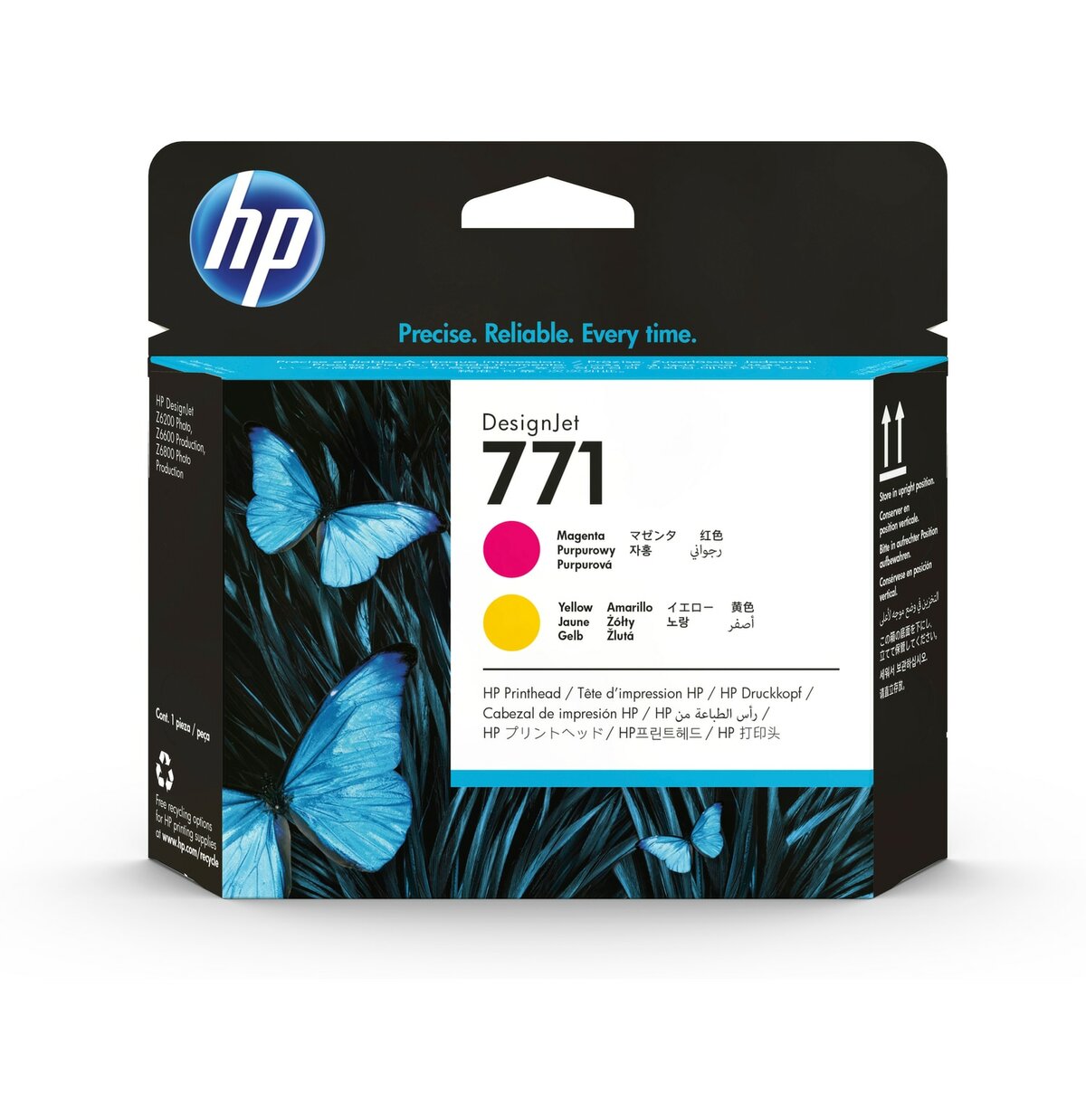 HP 771 CABEZAL DE IMPRESION MAGENTA/AMARILLO DESIGNJET CE018A