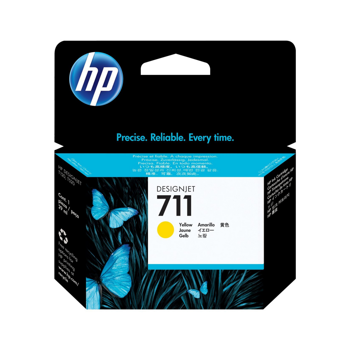 HP 711 CARTUCHO AMARILLO DESIGNJET 29ml CZ132A