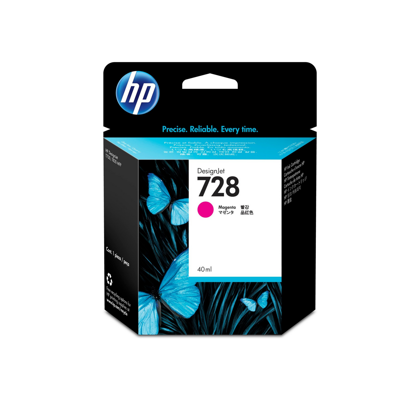 HP 728 CARTUCHO MAGENTA DESIGNJET 40ML F9J62A