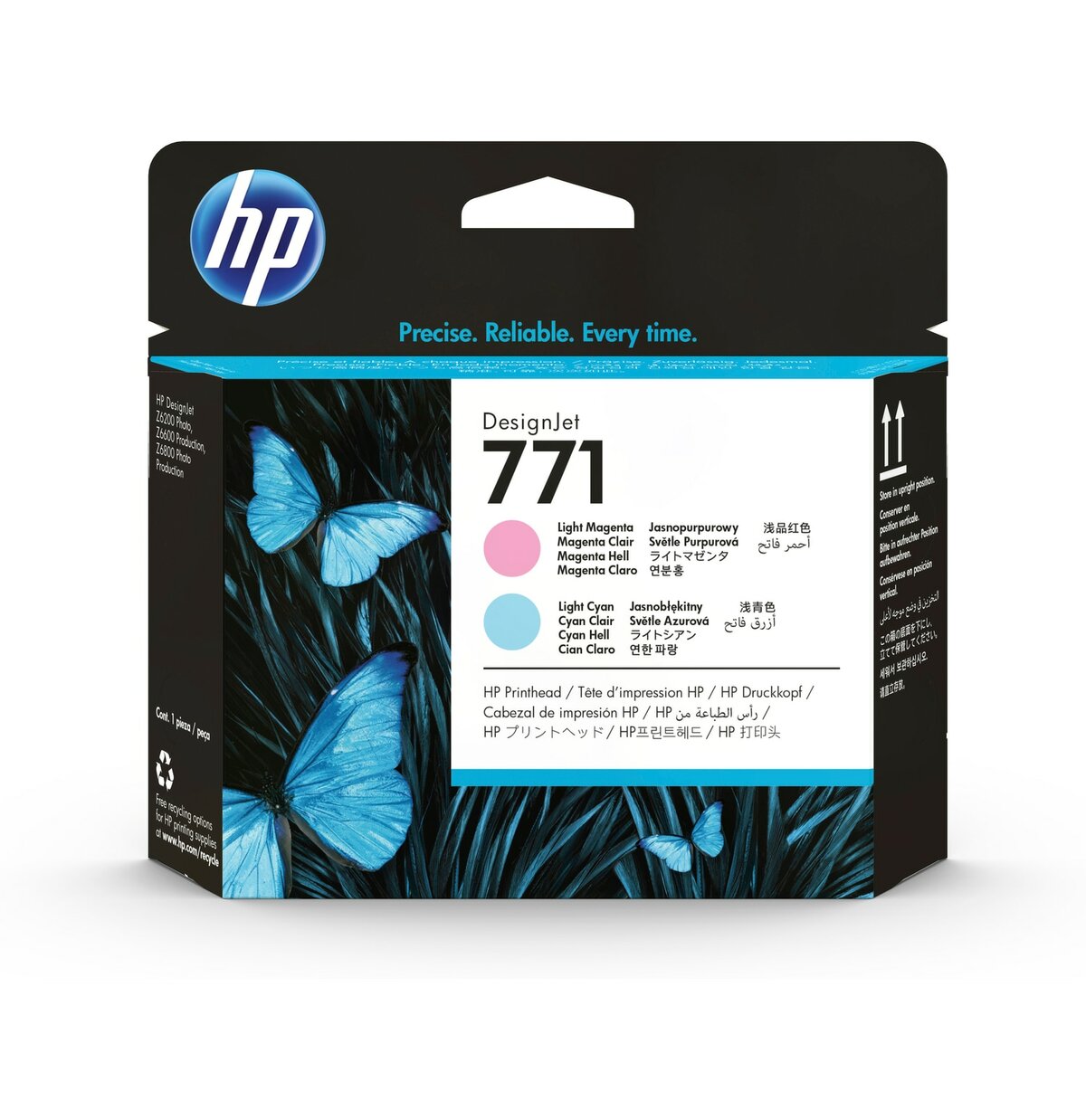 HP 771 CABEZAL DE IMPRESION MAGENTA CLARO/CIAN CLARO DESIGNJET CE019A