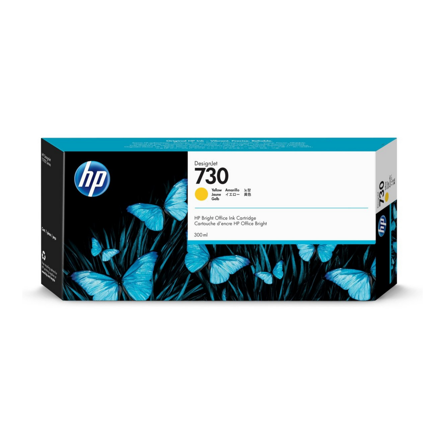 HP 730 CARTUCHO AMARILLO DESIGNJET 300ml P2V70A
