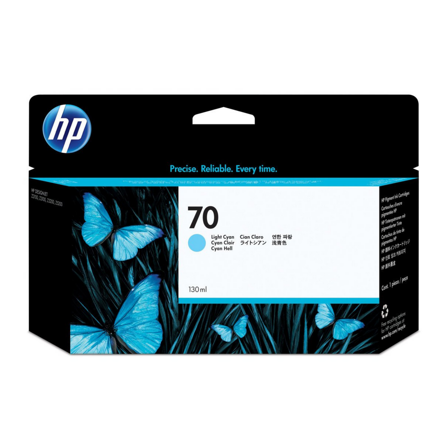 HP 70 CARTUCHO CIAN CLARO DESIGNJET 130ML C9390A