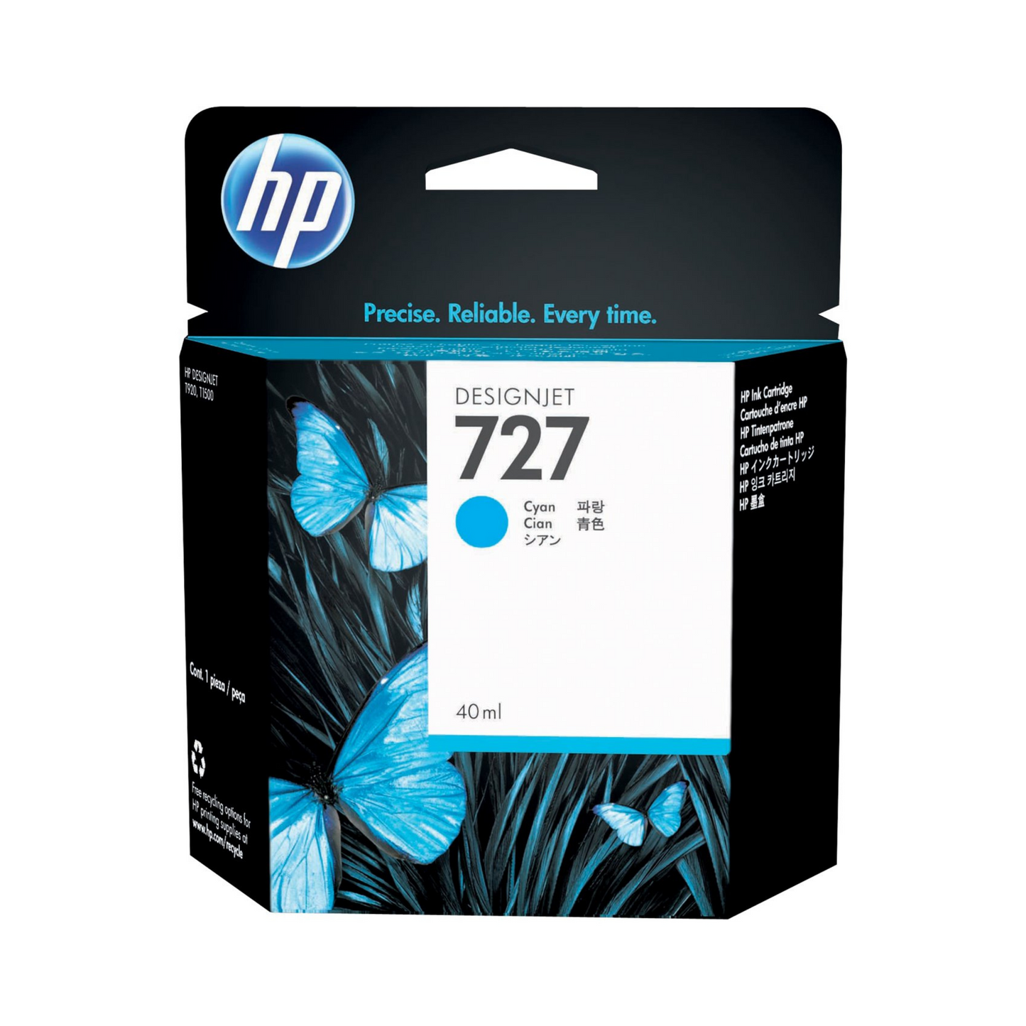 HP 727 CARTUCHO CIAN DESIGNJET 40ml B3P13A