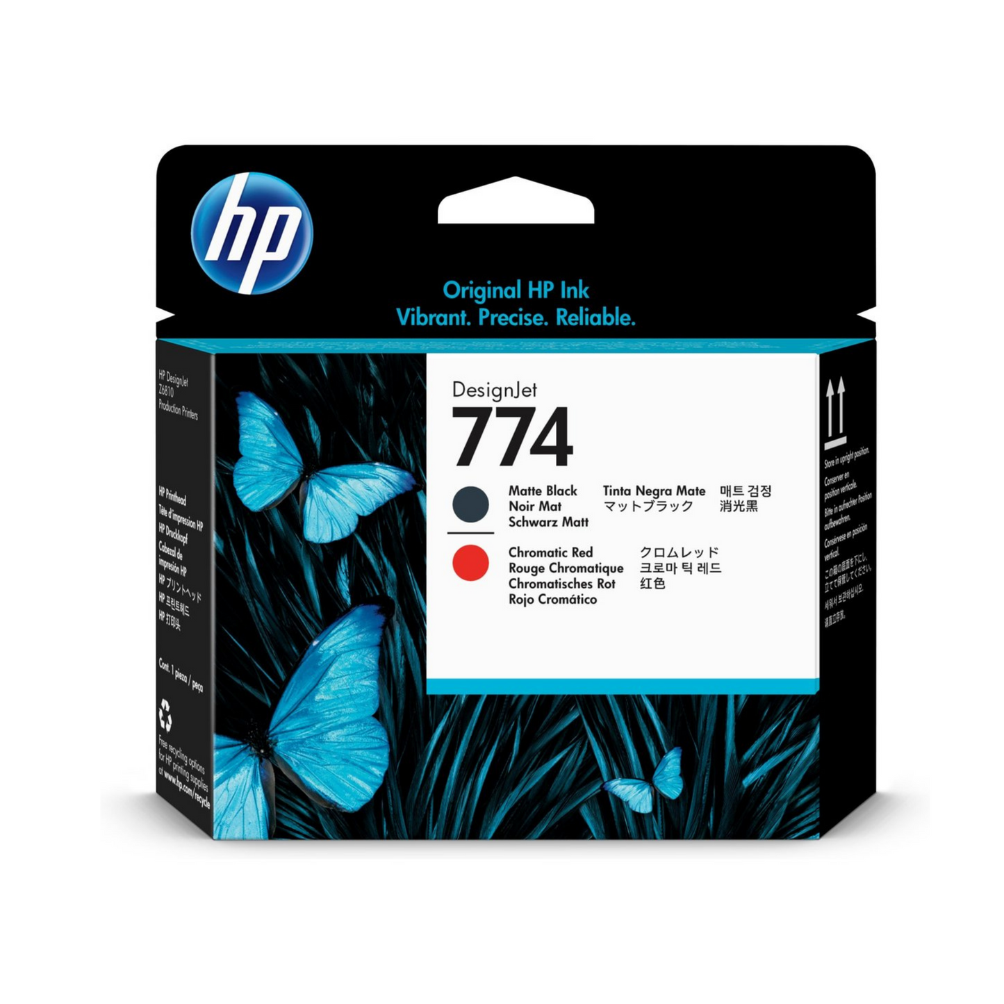 HP 774 CABEZAL DE IMPRESION NEGRO MATE/ROJO CROMATICO DESIGNJET DESIGNJET P2V97A