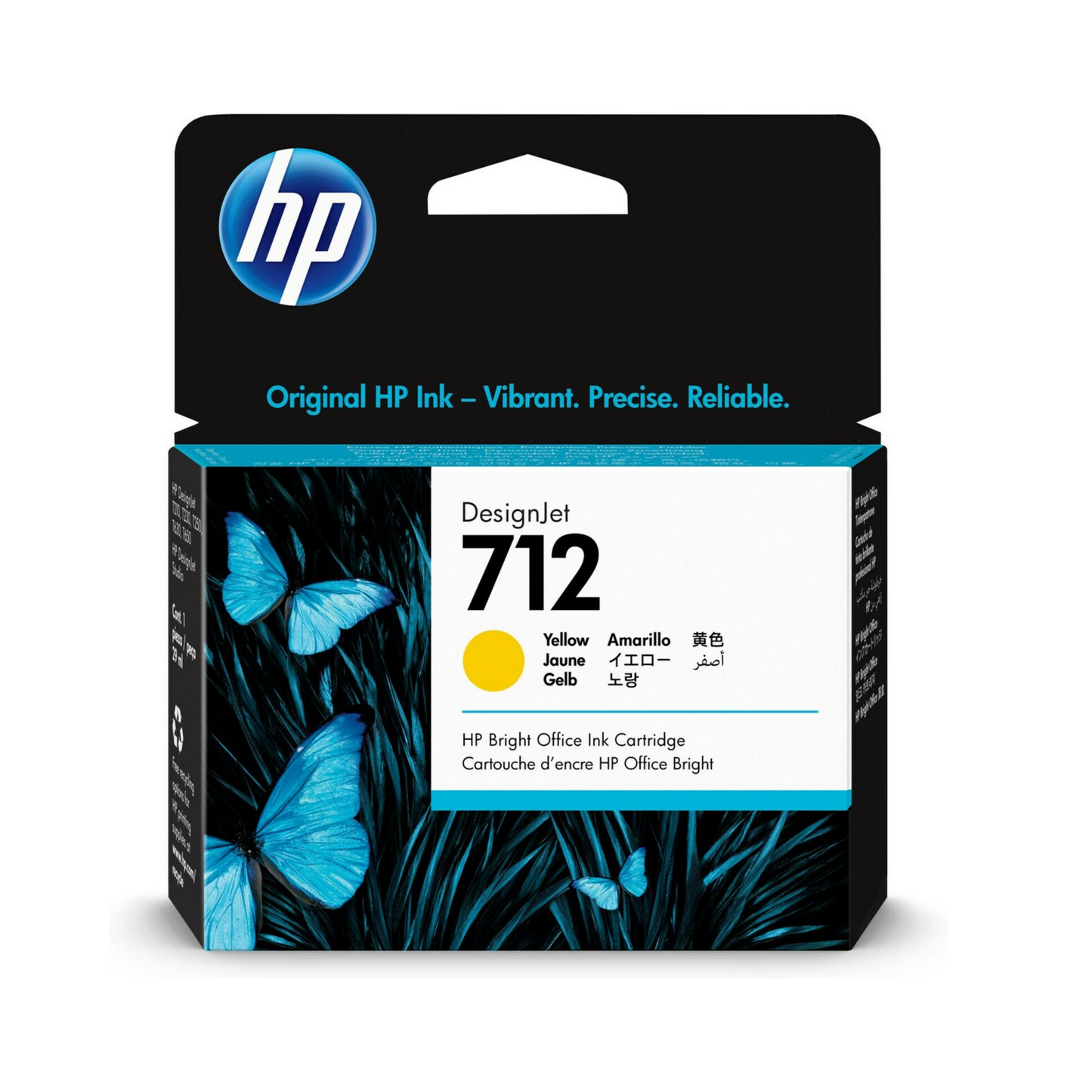 HP 712 CARTUCHO AMARILLO DESIGNJET 29ml 3ED69A