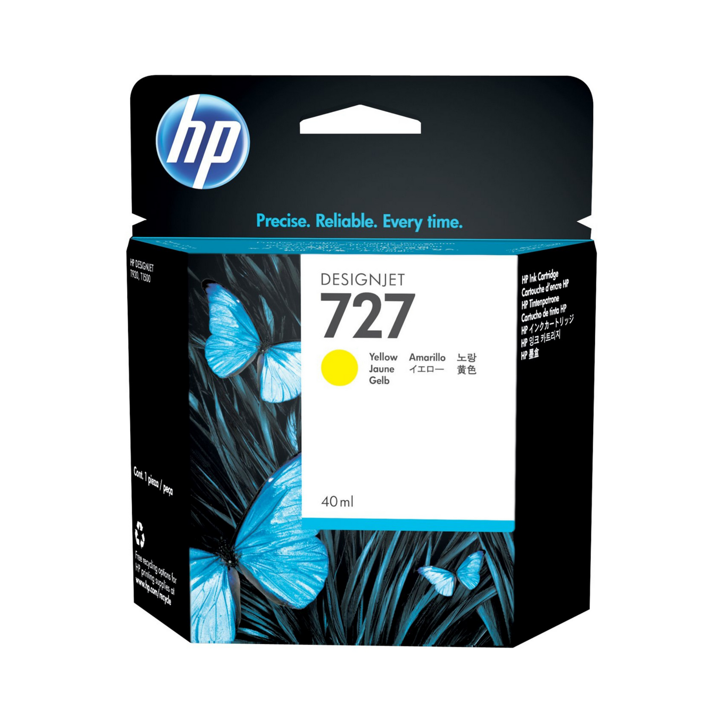 HP 727 CARTUCHO AMARILLO DESIGNJET 40ml B3P15A