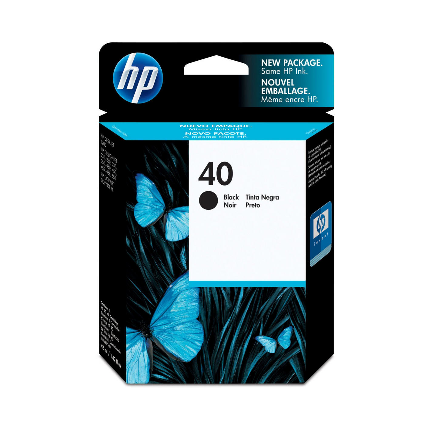 HP 40 CARTUCHO NEGRO DESIGNJET 51640A