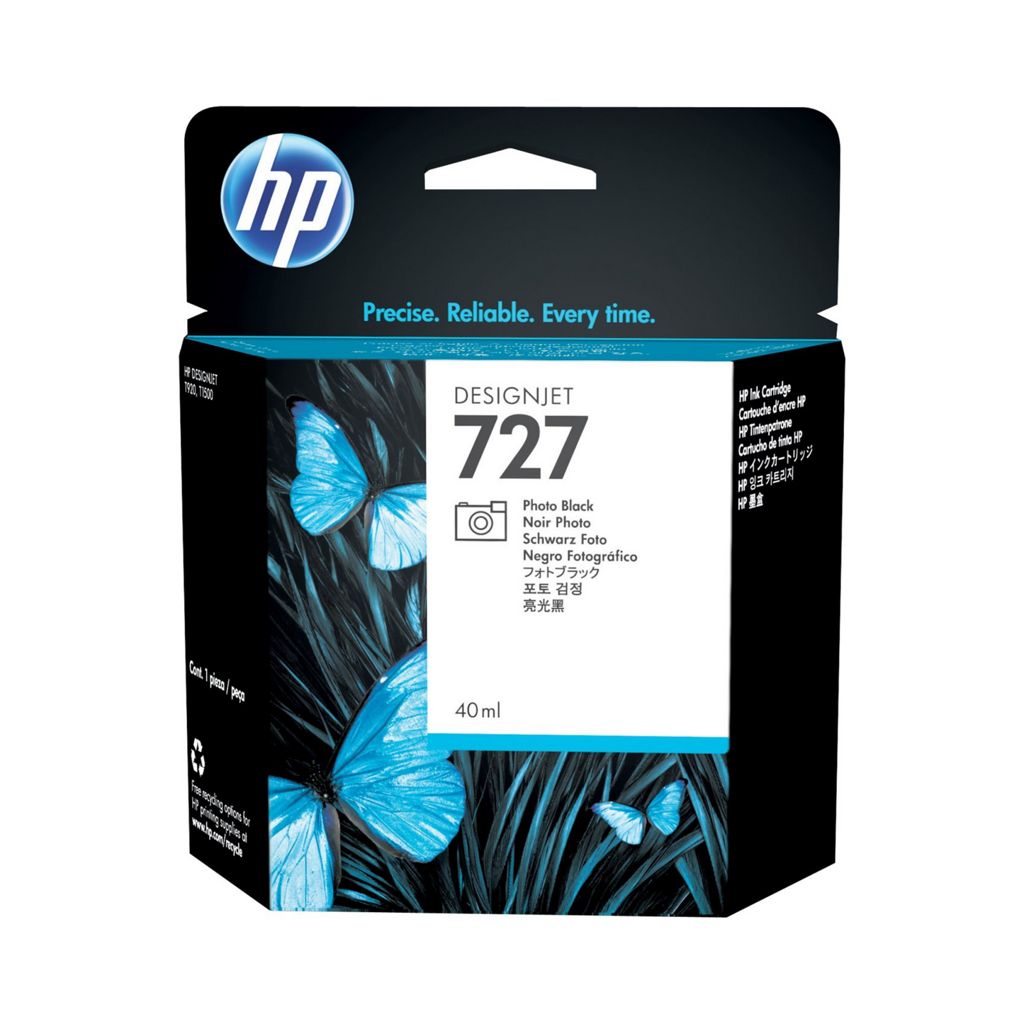 HP 727 CARTUCHO NEGRO FOTOGRAFICO DESIGNJET 40ml B3P17A