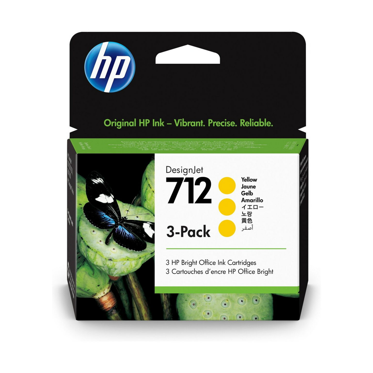HP 712 CARTUCHO AMARILLO TRI-PACK DESIGNJET 29ml 3ED79A