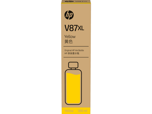 CARTUCHO DE TINTA HP V87XL BOTELLA DE 500ML YELLOW (7FN96A)