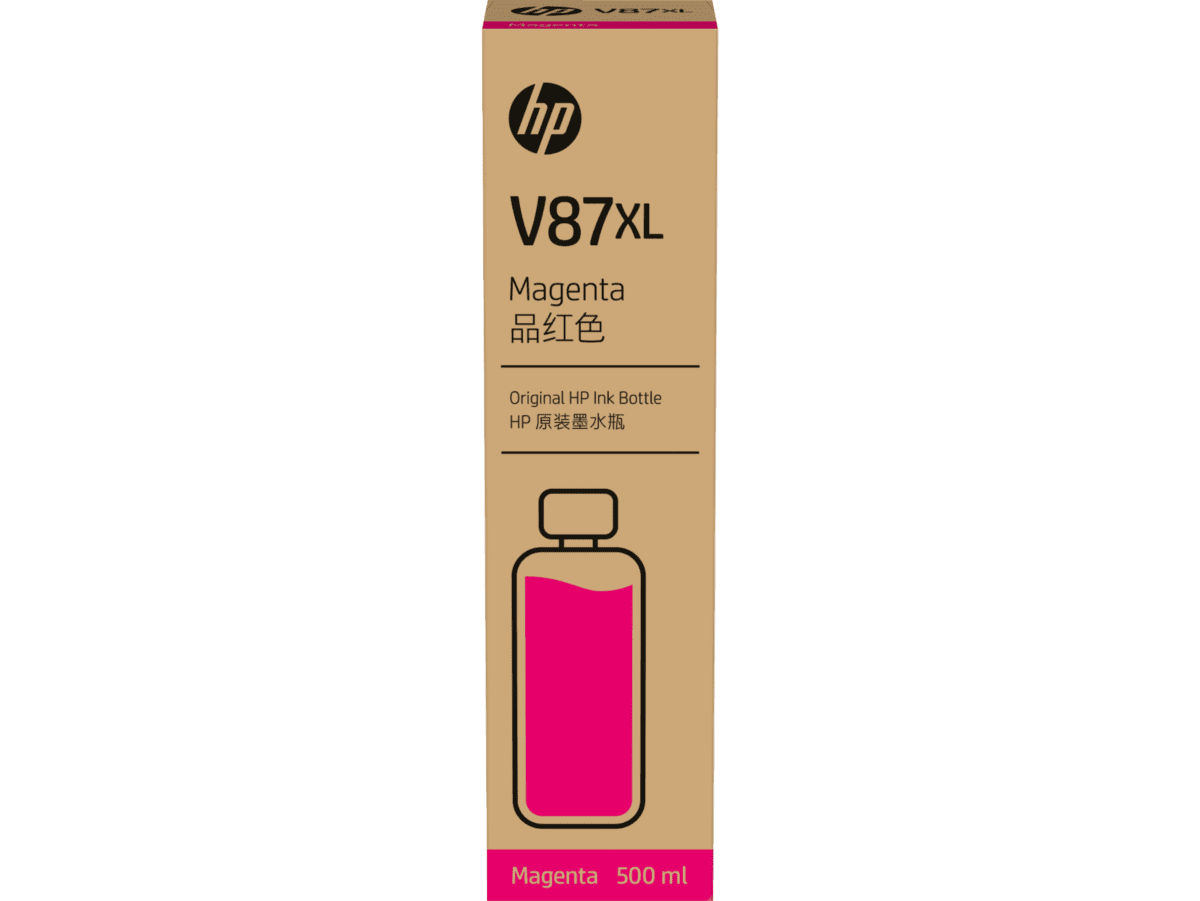 CARTUCHO DE TINTA HP V87XL BOTELLA DE 500ML MAGENTA (7FN97A)
