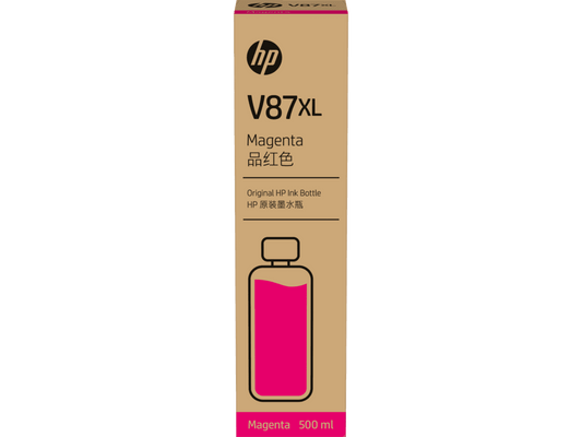 CARTUCHO DE TINTA HP V87XL BOTELLA DE 500ML MAGENTA (7FN97A)