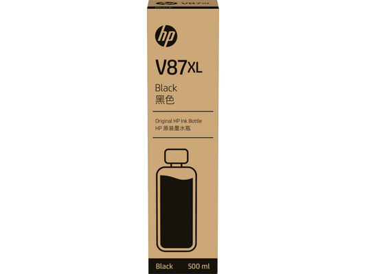 CARTUCHO DE TINTA HP V87XL BOTELLA DE 500ML BLACK (7FN96A)