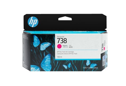 Cartucho de tinta Magenta HP DesignJet 738 de 130ml