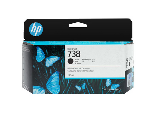 Cartucho de tinta Negro HP DesignJet 738 de 130 ml